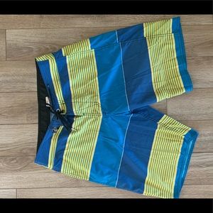 Men’s swim board shorts Volcom 33 blue yellow